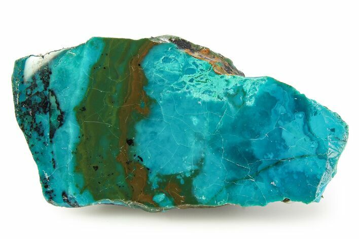 Polished Atacama Blue Opal (Chrysocolla & Opal) - Chile #352134